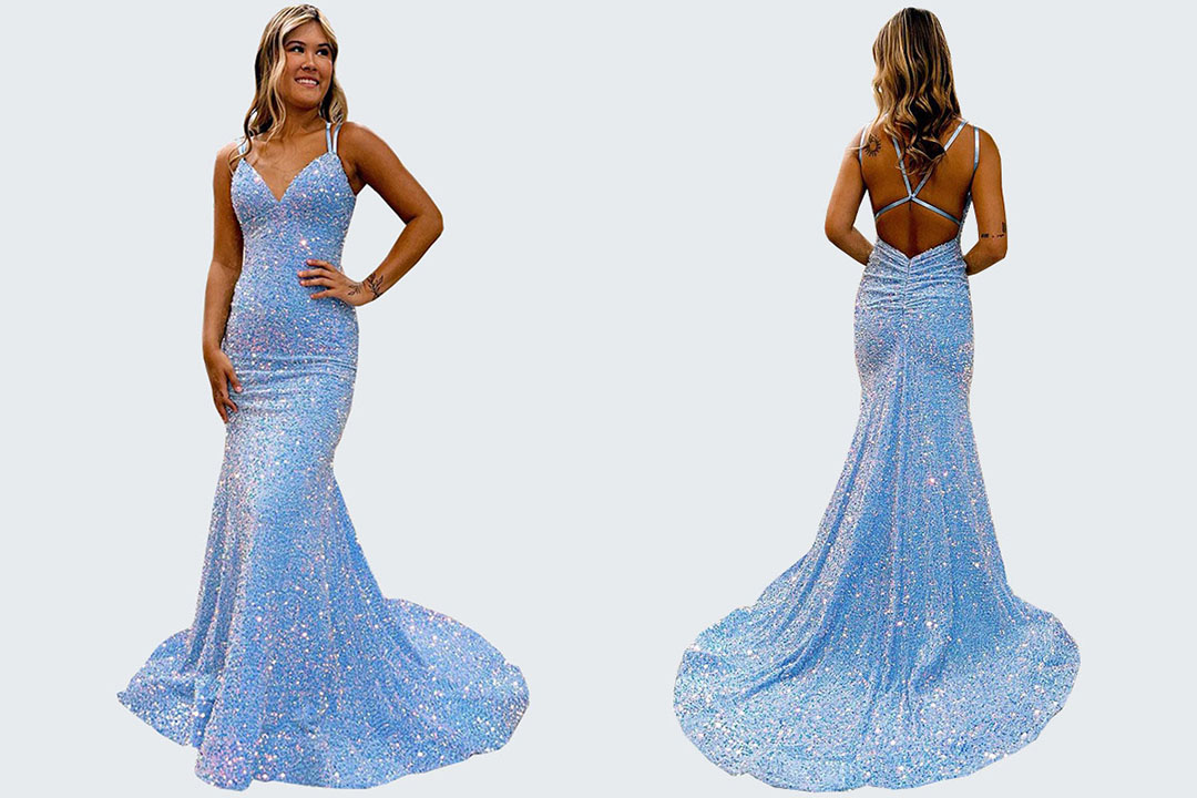 Buy Velvet Sequin Prom Dresses UK