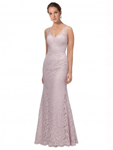 Buy Lace V-Neckline Long Full Length Prom Dress UK