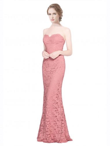 Buy Fitted Sweetheart Mermaid Lace Prom Dress UK