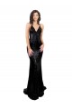 Sleek Fishtail Shaped Open Back Sequin Prom Dress