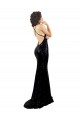 Sleek Fishtail Shaped Open Back Sequin Prom Dress