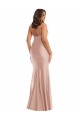 Deep V-Neck Silky Satin Mermaid Prom Dress with Side Slit