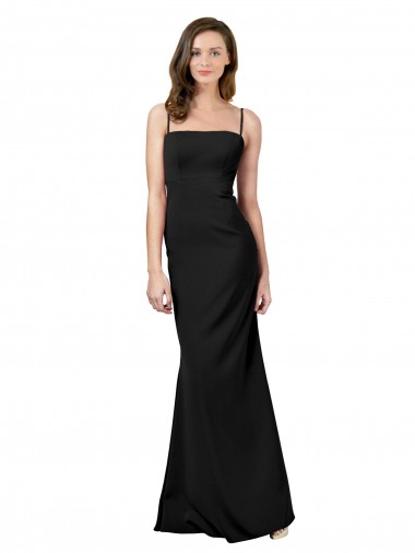 Buy Fit and Flare Slim Crepe Prom Dress with Cutout Back UK