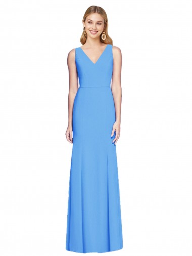 Buy Flattering Trumpet Long Sleeveless Prom Dress with Open Back UK