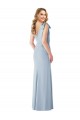 V-Back Bow Shoulder Trumpet Prom Dress